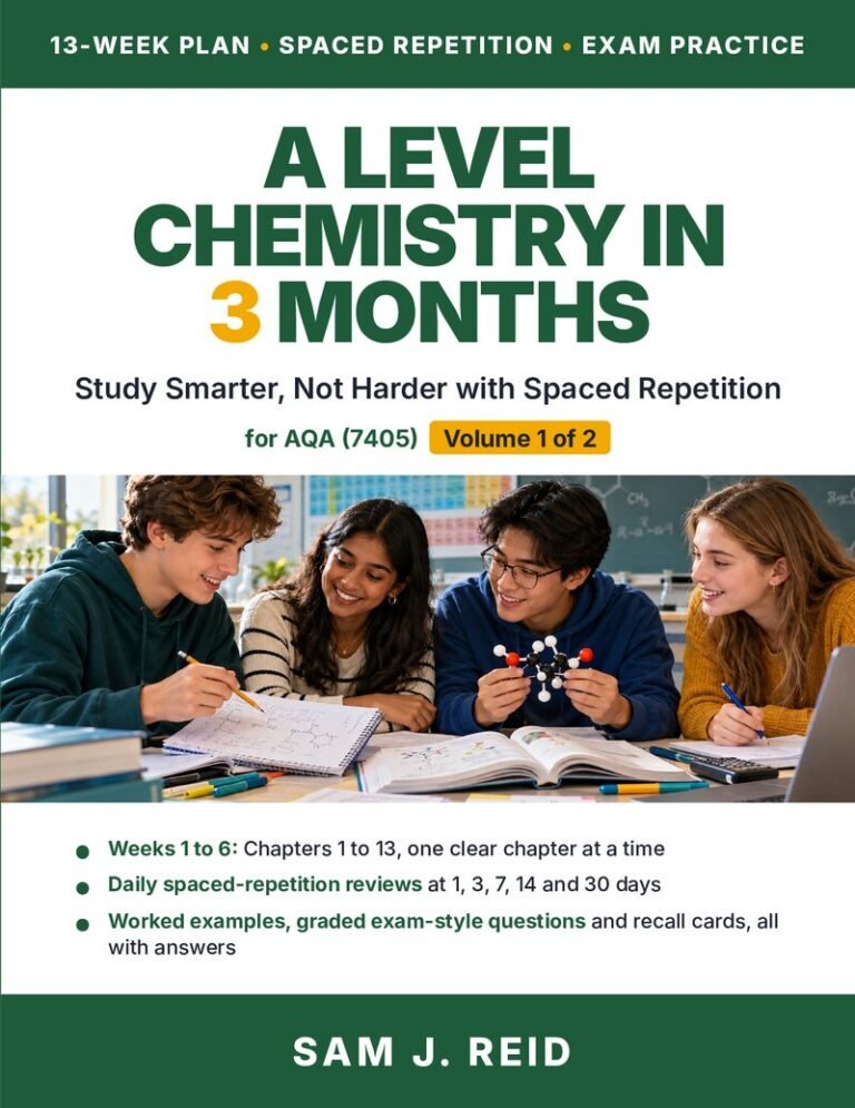 A Level Chemistry in 3 Months, AQA Volume 1 cover