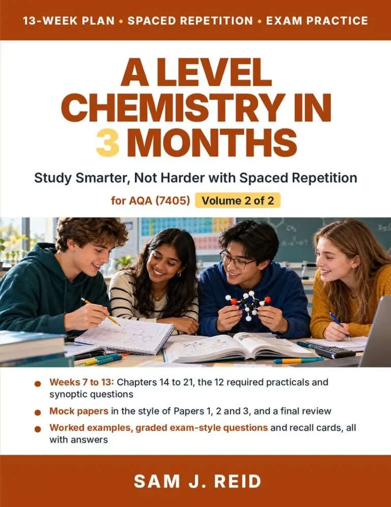 A Level Chemistry in 3 Months, AQA Volume 2 cover