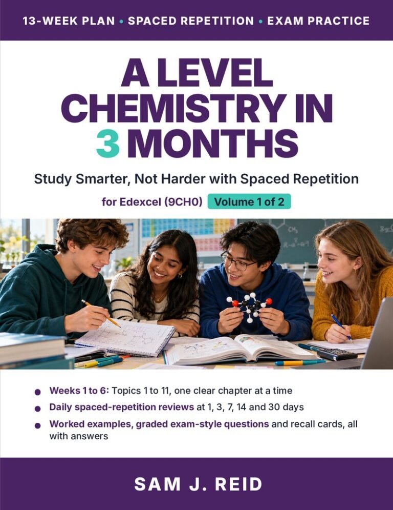 A Level Chemistry in 3 Months, Edexcel Volume 1 cover
