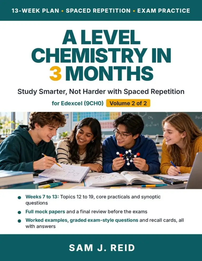 A Level Chemistry in 3 Months, Edexcel Volume 2 cover